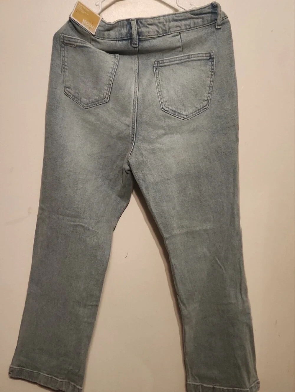 Light Wash Women's Jeans with Front Patch Pockets